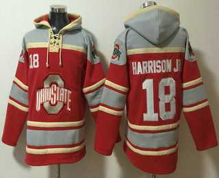 Men's Ohio State Buckeyes #18 Marvin Harrison Jr Red Ageless Must Have Lace Up Pullover Hoodie,We sell and wholesale Men's Ohio State Buckeyes #18 Marvin Harrison Jr Red Ageless Must Have Lace Up Pullover Hoodie on line form chian!